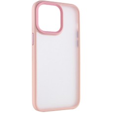 TPU+PC чохол Metal Buttons для Apple iPhone 13 Pro Max (6.7") Рожевий