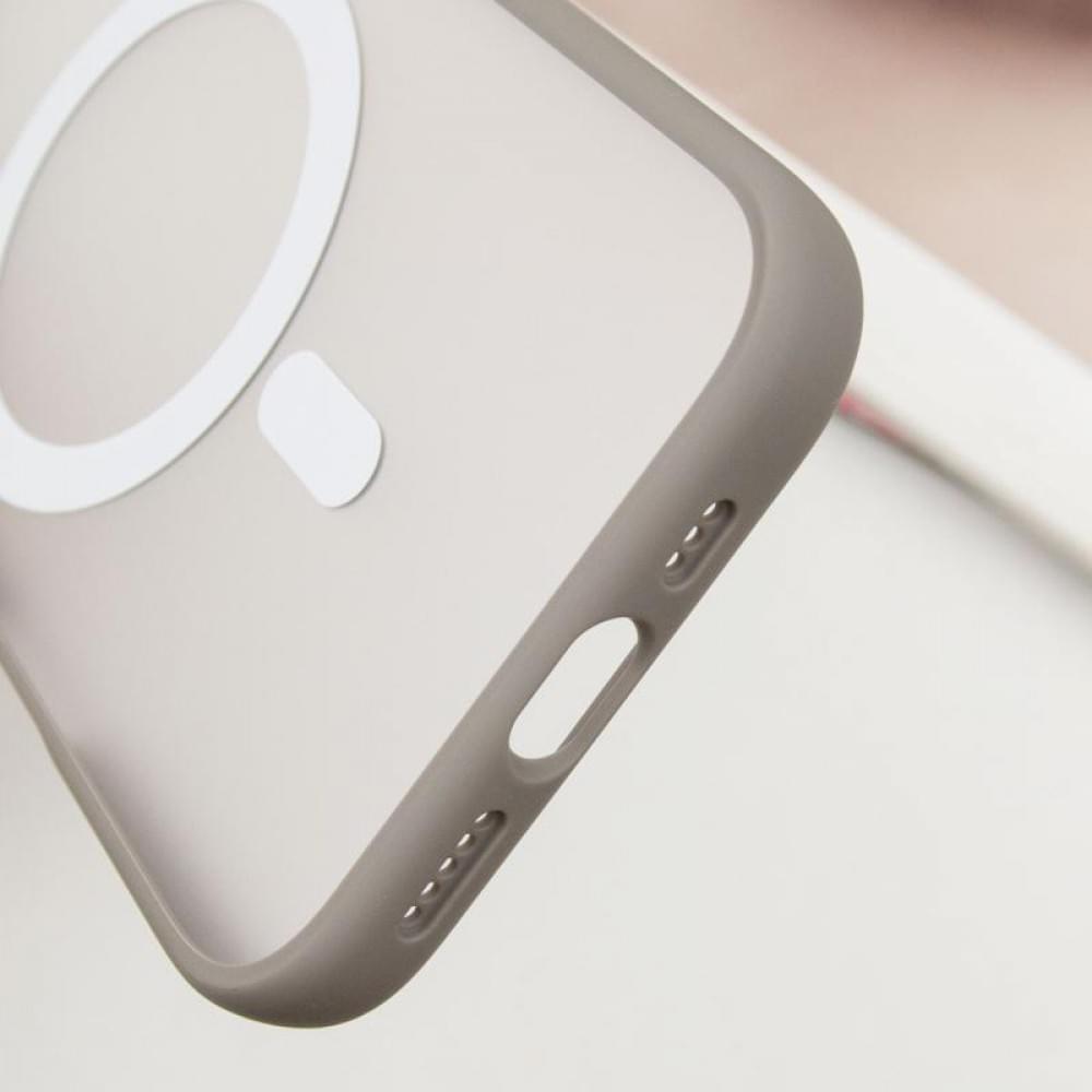 TPU+PC чохол Blueo Skin Friendly Frosted with MagSafe для Apple iPhone 16 Pro Max (6.9") Сірий