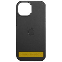 Шкіряний чохол Leather Case (AAA) with MagSafe and Animation для Apple iPhone 16 Plus (6.7") Black