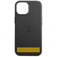 Шкіряний чохол Leather Case (AAA) with MagSafe and Animation для Apple iPhone 16 Plus (6.7") Black