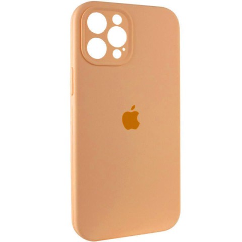 Чохол Silicone Case Full Camera Protective (AA) для Apple iPhone 12 Pro (6.1") Помаранчевий / Cantaloupe