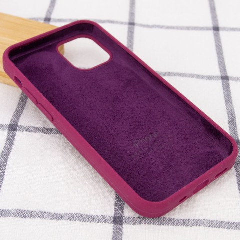 Чохол Silicone Case Full Protective (AA) для Apple iPhone 13 mini (5.4") Бордовий / Maroon