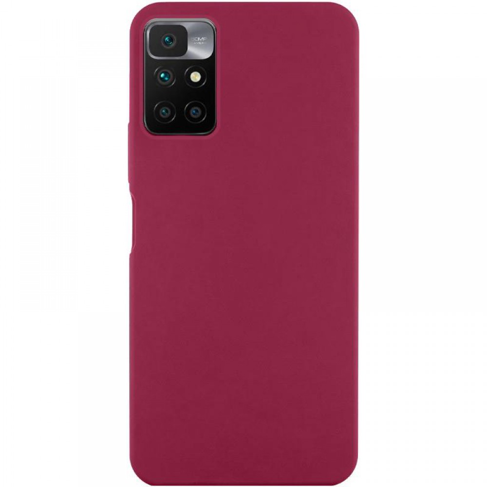 Чохол Silicone Cover Ummi Lakshmi (AA) для Xiaomi Redmi 10 Бордовий / Marsala