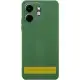 Чохол TPU GETMAN Liquid Silk Full Camera для Motorola Moto G15 4G Зелений / Dark green