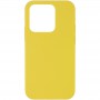 Чохол Silicone Case Full Protective (AA) NO LOGO для Apple iPhone 15 Pro (6.1") Жовтий / Yellow