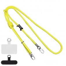 Шнурок із двома кріпленнями (8 мм) 150 см Yellow