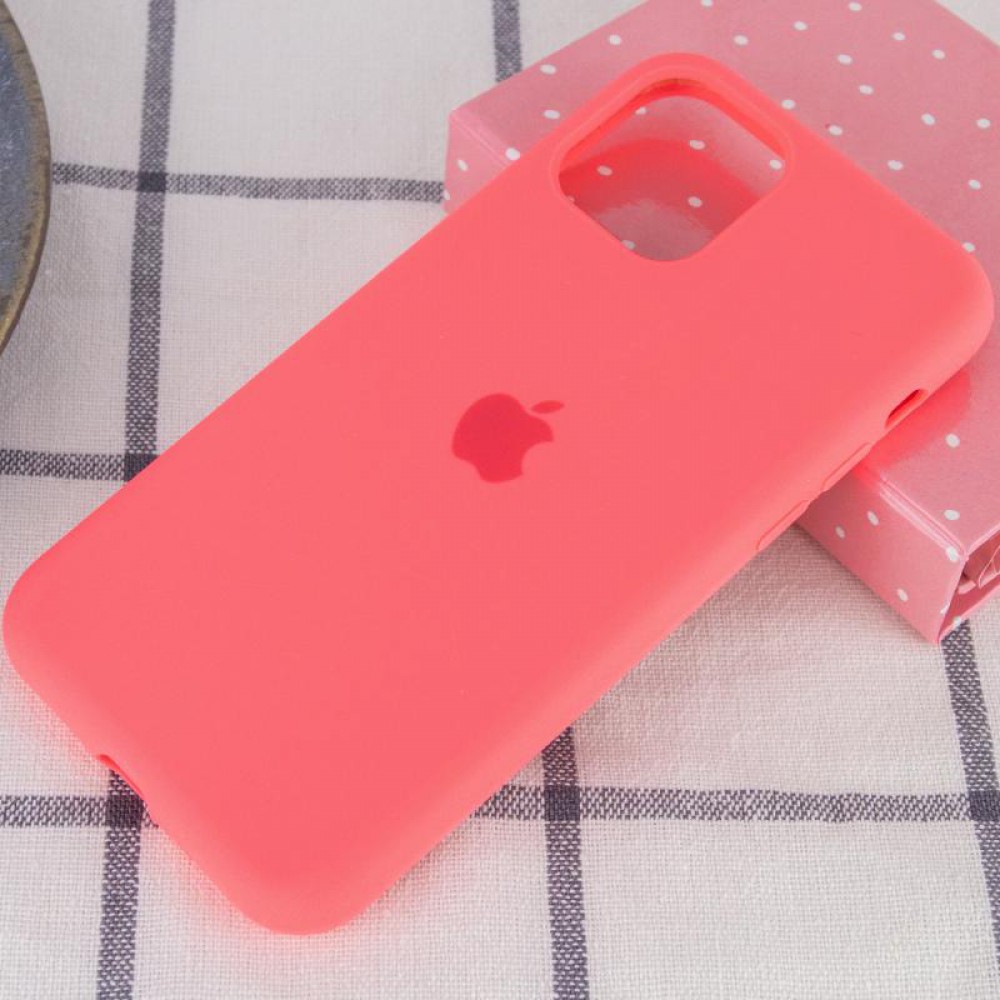 Чохол Silicone Case Full Protective (AA) для Apple iPhone 11 Pro Max (6.5") Рожевий / Flamingo
