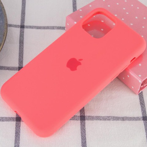 Чохол Silicone Case Full Protective (AA) для Apple iPhone 11 Pro Max (6.5") Рожевий / Flamingo