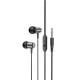 Стерео Навушники Hoco M108 Spring metal universal with mic (3.5mm/1.2m) Metal gray