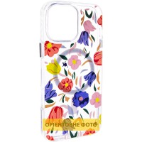 TPU+PC чохол Clear Garden with MagSafe для Apple iPhone 17 (6.3") Tropical Art