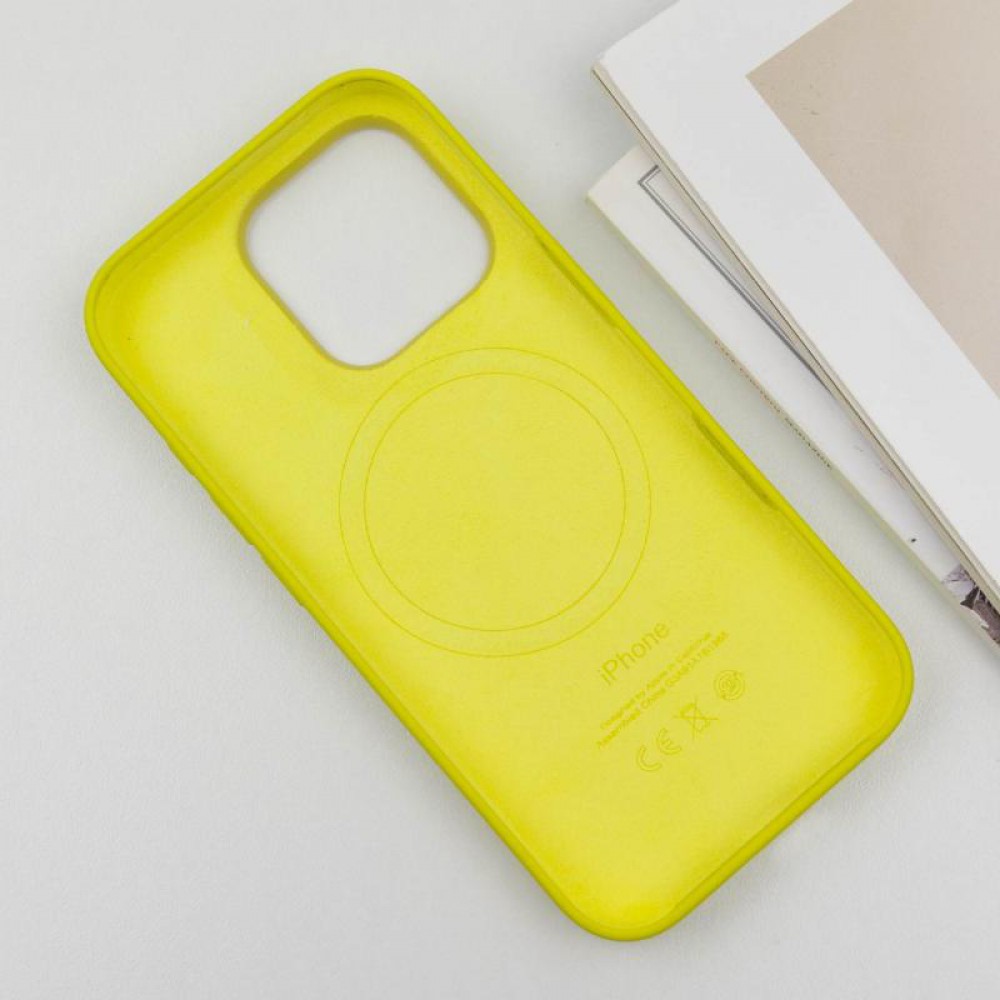 Чехол Silicone case (AAA) with Magsafe and Animation (button) для Apple iPhone 16 Pro Max (6.9")