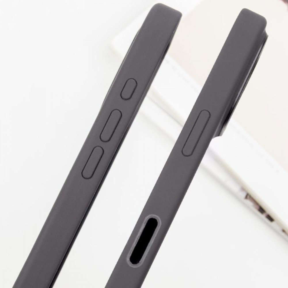 Чохол Silicone case (AAA) with Magsafe and Animation (button) для Apple iPhone 16 Pro Max (6.9") Stone Grey