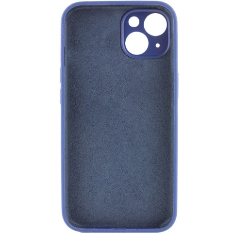 Чохол Silicone Case Full Camera Protective (AA) NO LOGO для Apple iPhone 13 (6.1") Синій / Deep navy