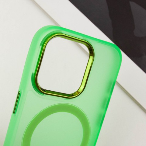 Чохол TPU+PC Lily with MagSafe для Apple iPhone 14 Pro Max (6.7") Neon Green