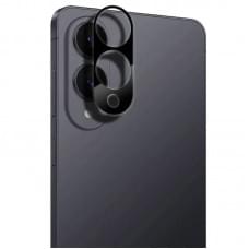 Захисне скло на камеру Full Block (тех.пак) для Samsung Galaxy S25 Edge Чорний