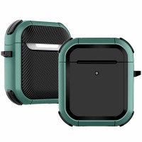 Футляр протиударний Black ed. для навушників Airpods 1/2 Apple Green