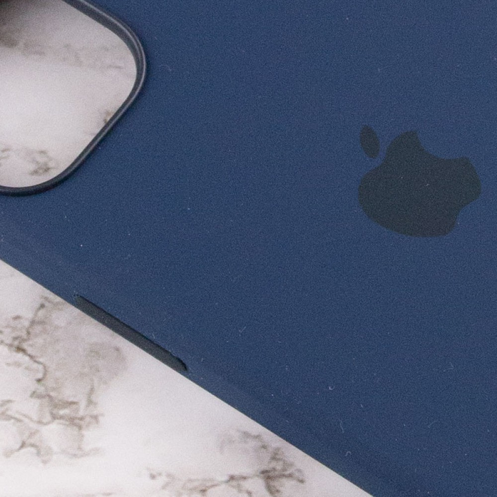 Чохол Silicone case (AAA) with Magsafe and Animation для Apple iPhone 13 (6.1") Синій / Abyss Blue