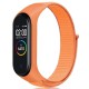 Ремінець Nylon для Xiaomi Mi Band 3/4/5/6/7 Помаранчевий
