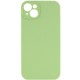 Чохол Silicone Case Full Camera Protective (AA) NO LOGO для Apple iPhone 13 (6.1") М'ятний / Mint