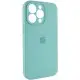 Чохол Silicone Case Full Camera Protective (AA) для Apple iPhone 13 Pro (6.1") Бірюзовий / Marine Green