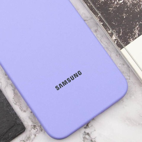 Чохол Silicone Cover Lakshmi Full Camera (AAA) with Logo для Samsung Galaxy A07 Бузковий / Dasheen