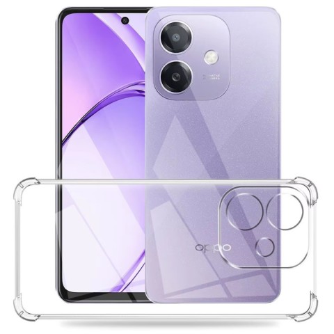 TPU чохол GETMAN Ease logo посилені кути Full Camera для Oppo A3 4G / A3x 4G/ A40m Безбарвний (прозорий)