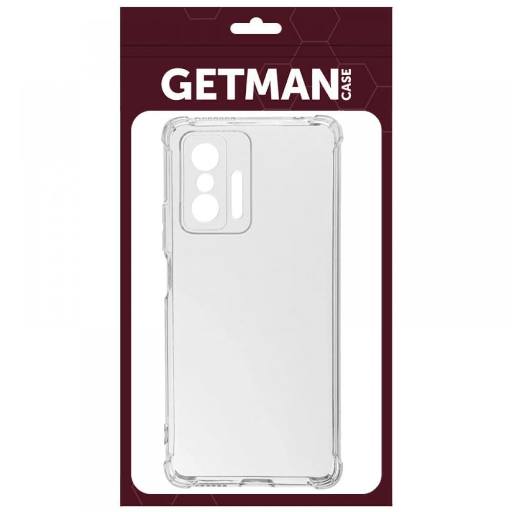 TPU чохол GETMAN Ease logo посилені кути Full Camera для Xiaomi 11T / 11T Pro Безбарвний (прозорий)