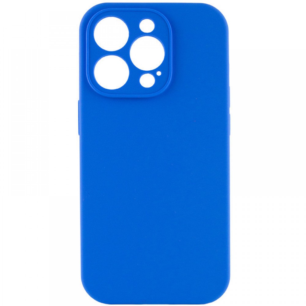 Чохол Silicone Case Full Camera Protective (AA) NO LOGO для Apple iPhone 16 Pro (6.3") Синій / Capri Blue Чохол Silicone Case Full Camera Protective (AA) NO LOGO для Apple iPhone 16 Pro (6.3") Синій / Capri Blue