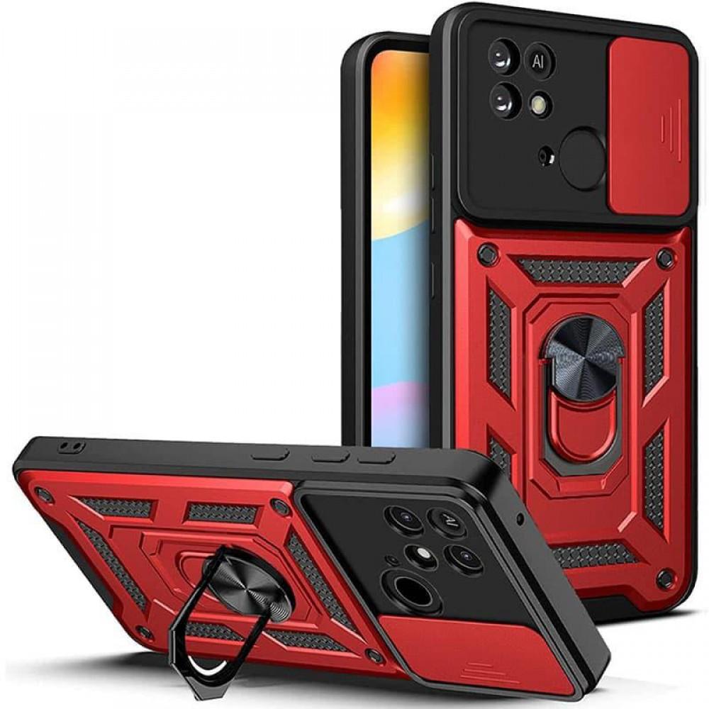 Чохол Ummi Camshield Serge Ring для Xiaomi Redmi 10C Червоний