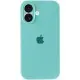 Чохол Silicone Case Full Camera Protective (AA) для Apple iPhone 16 (6.1") Бірюзовий / Marine Green