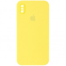 Чехол Silicone Case Square Full Camera Protective (AA) для Apple iPhone XS Max (6.5")