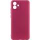 Чохол TPU GETMAN Liquid Silk Full Camera для Samsung Galaxy A05 Бордовий / Marsala