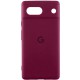 Чохол Silicone Cover Lakshmi Full Camera (AAA) with Logo для Google Pixel 7a Бордовий / Plum