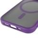 TPU+PC чохол Metal Buttons with MagSafe для Apple iPhone 15 Pro (6.1") Темно-Фіолетовий