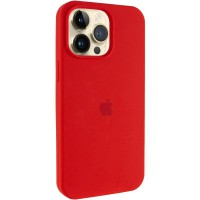 Чохол Silicone Case (AA) Logo with MagSafe для Apple iPhone 12 Pro Max (6.7") Червоний / Red