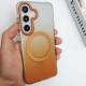 Чохол TPU+PC Phantom with MagSafe для Samsung Galaxy S25 Golden