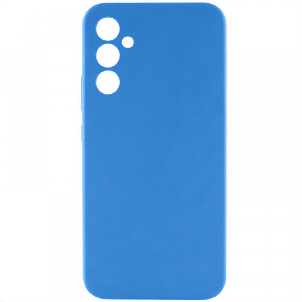 Чохол Silicone Cover Lakshmi Full Camera (AAA) для Samsung Galaxy A35 Синій / Denim Blue