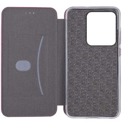 Шкіряний чохол-книжка Classy для Motorola Moto G75 5G Бордовий