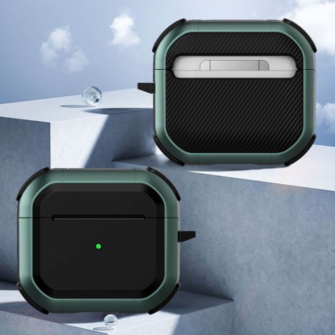 Футляр протиударний Black ed. для навушників Airpods 4 Apple Green
