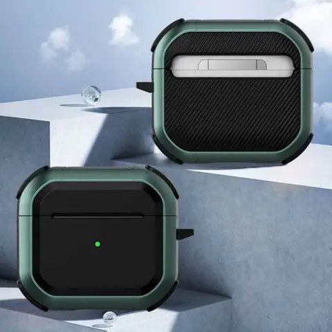 Футляр протиударний Black ed. для навушників Airpods 4 Apple Green
