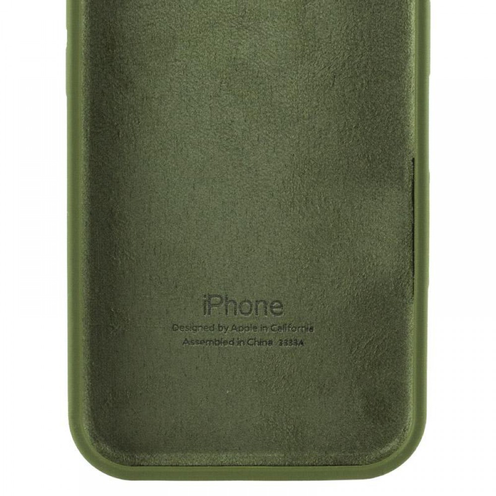 Чохол Silicone Case Full Protective (AA) для Apple iPhone 16e (6.1") Зелений / Dark Olive