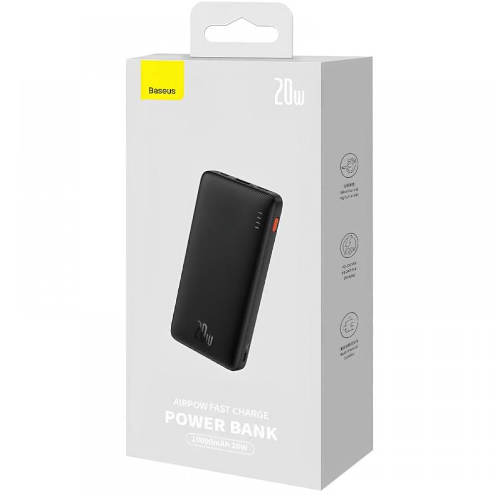 Портативний ЗП Power Bank Baseus Airpow OS 20W 10000 mAh (PPQD09000) Black Портативний ЗП Power Bank Baseus Airpow OS 20W 10000 mAh (PPQD09000) Black