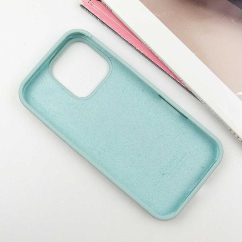 Чохол Silicone Case Full Protective (AA) для Apple iPhone 16 Pro Max (6.9") Бірюзовий / Beryl