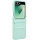 Шкіряний чохол Leather Case (AAA) для Samsung Galaxy Z Flip6 Turquoise