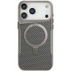 TPU+PC чохол Metal Buttons with MagSafe Carbon Ring для Apple iPhone 17 Pro Max (6.9") Сірий