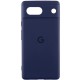Чохол Silicone Cover Lakshmi Full Camera (AAA) with Logo для Google Pixel 7a Темно-синій / Midnight blue