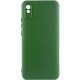 Чохол TPU GETMAN Liquid Silk Full Camera для Xiaomi Redmi 9A Зелений / Dark green