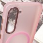 Чохол TPU Lyon frosted with MagSafe для Samsung Galaxy S23 Pink