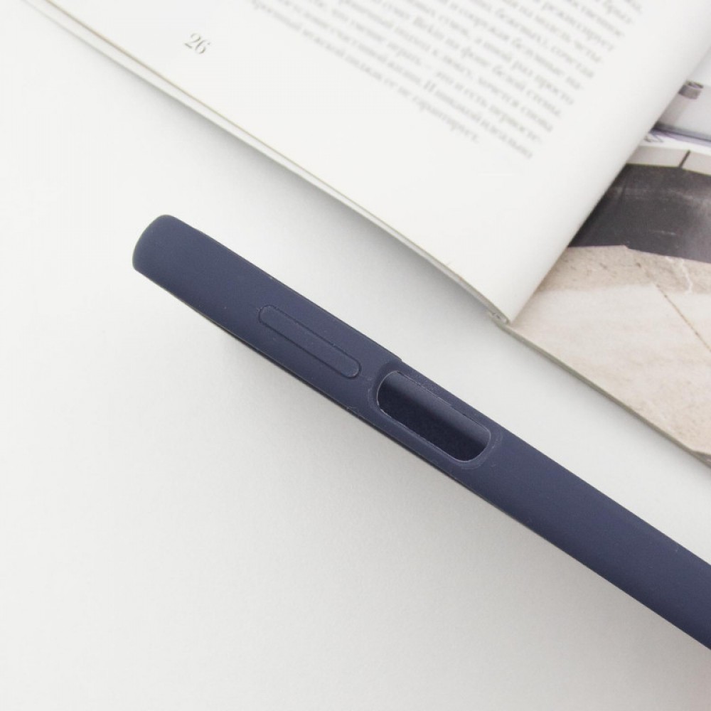 Чохол Silicone Cover Lakshmi Full Camera (AAA) with Logo для Samsung Galaxy A16 4G/5G Темно-синій / Midnight blue