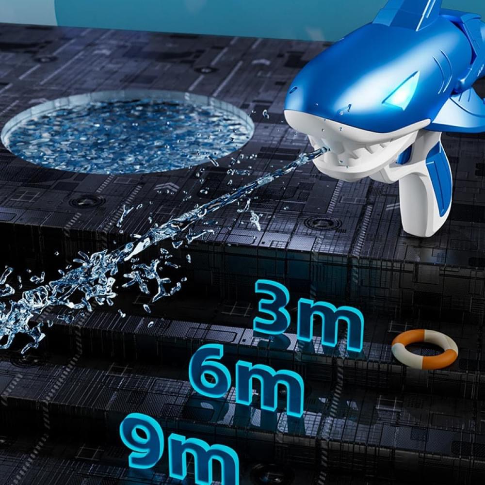 Водяний акумуляторний пістолет Shark Water Gun 185-68 (300ml) with lithium battery Blue
